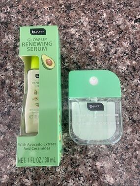 🆕🪷 B•PURE “GLOW UP” WATERMELON SKIN CARE 2-PIECE COLLECTION. BRAND NEW.